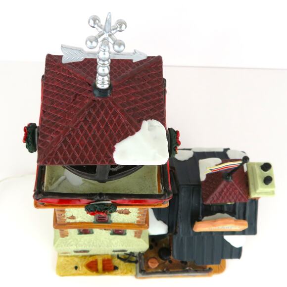 Lemax Maritime & Lighthouse Museum 2001 Porcelain Lighted House Plymouth Corners - Picture 8 of 16